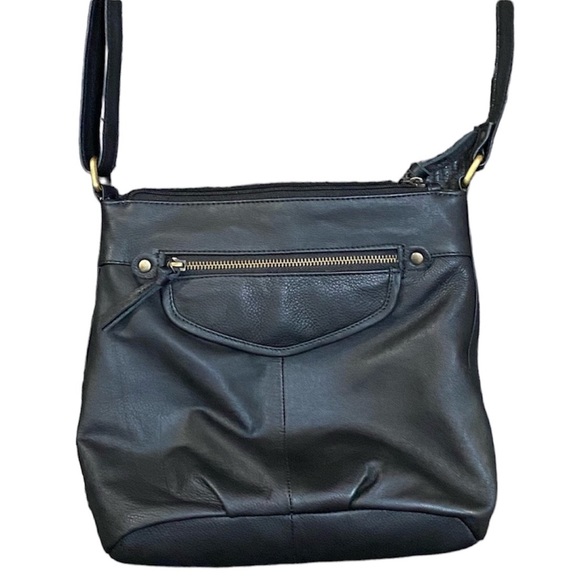 Great American Leather Bags Real Leather Bohemian Crossbody Purse